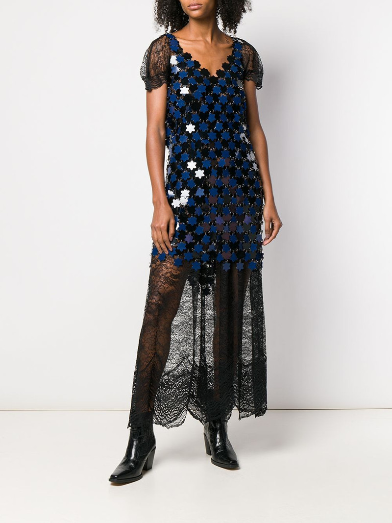 rabanne lace maxi dress outlook