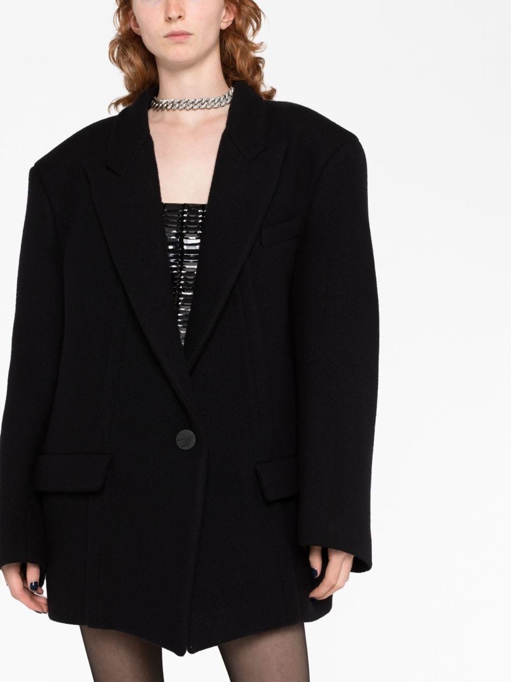 Glen single-breasted blazer - 5