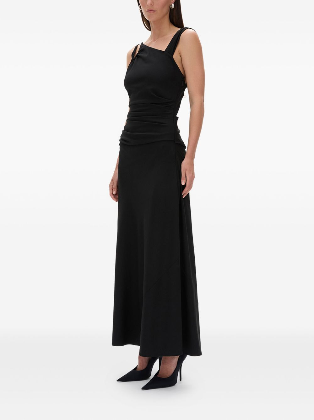 Fitz cut-out gathered maxi dress - 3