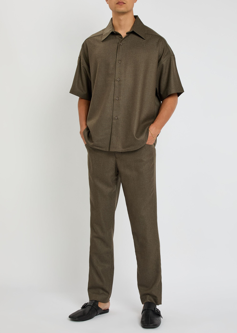 Entire Studios Short Sleeve Wool Shirt - 4