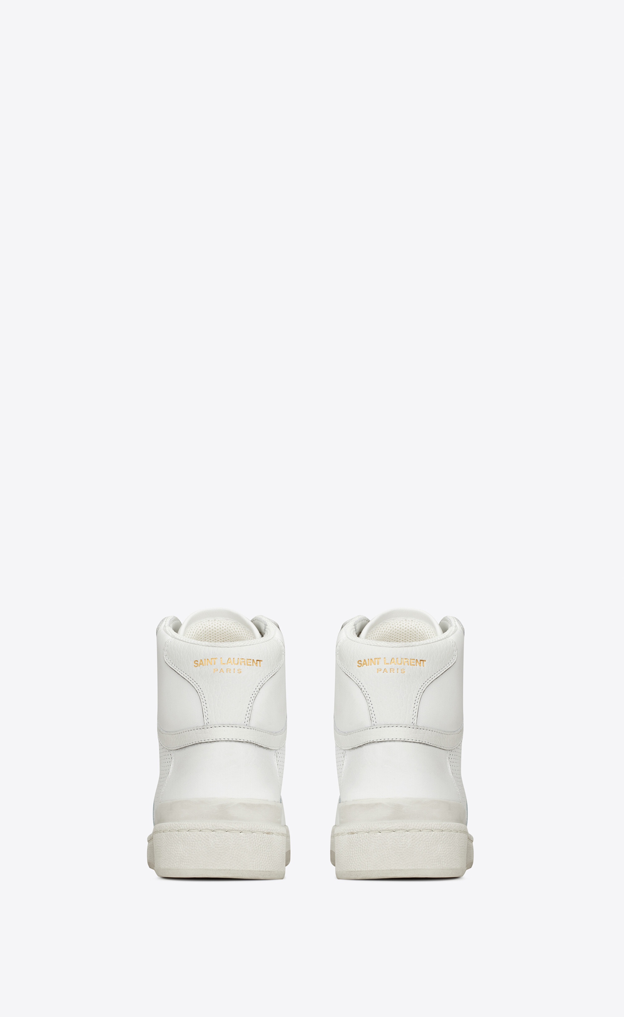 スニーカー Saint Laurent SL24 perforated leather high-top sneakers SAINT LAURENT - SL/24 Perforated Leather High-Top Sneakers
