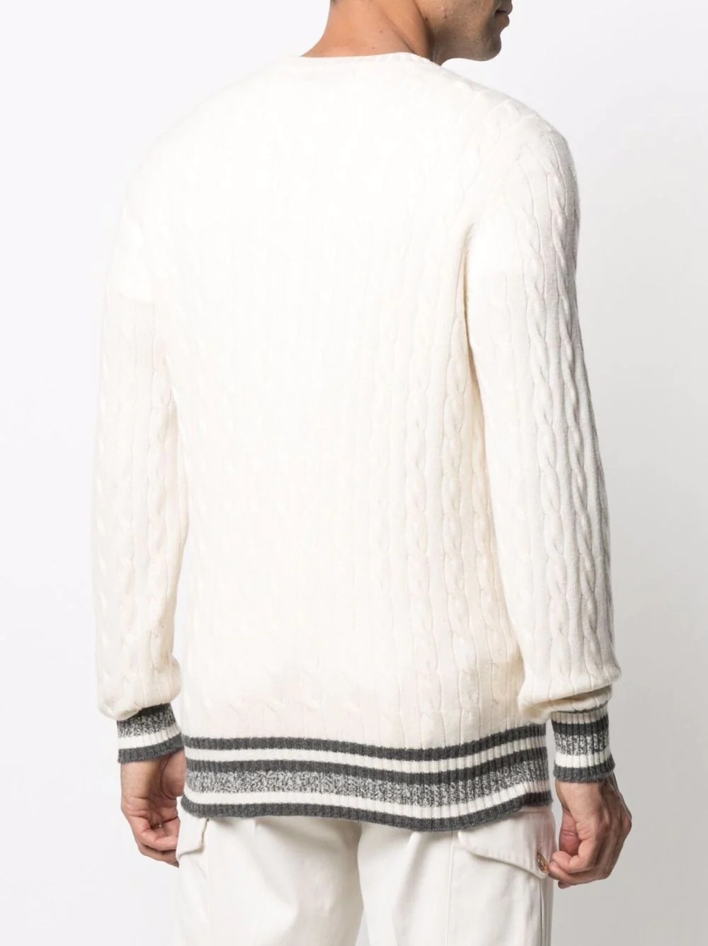 cable-knit cashmere jumper - 5