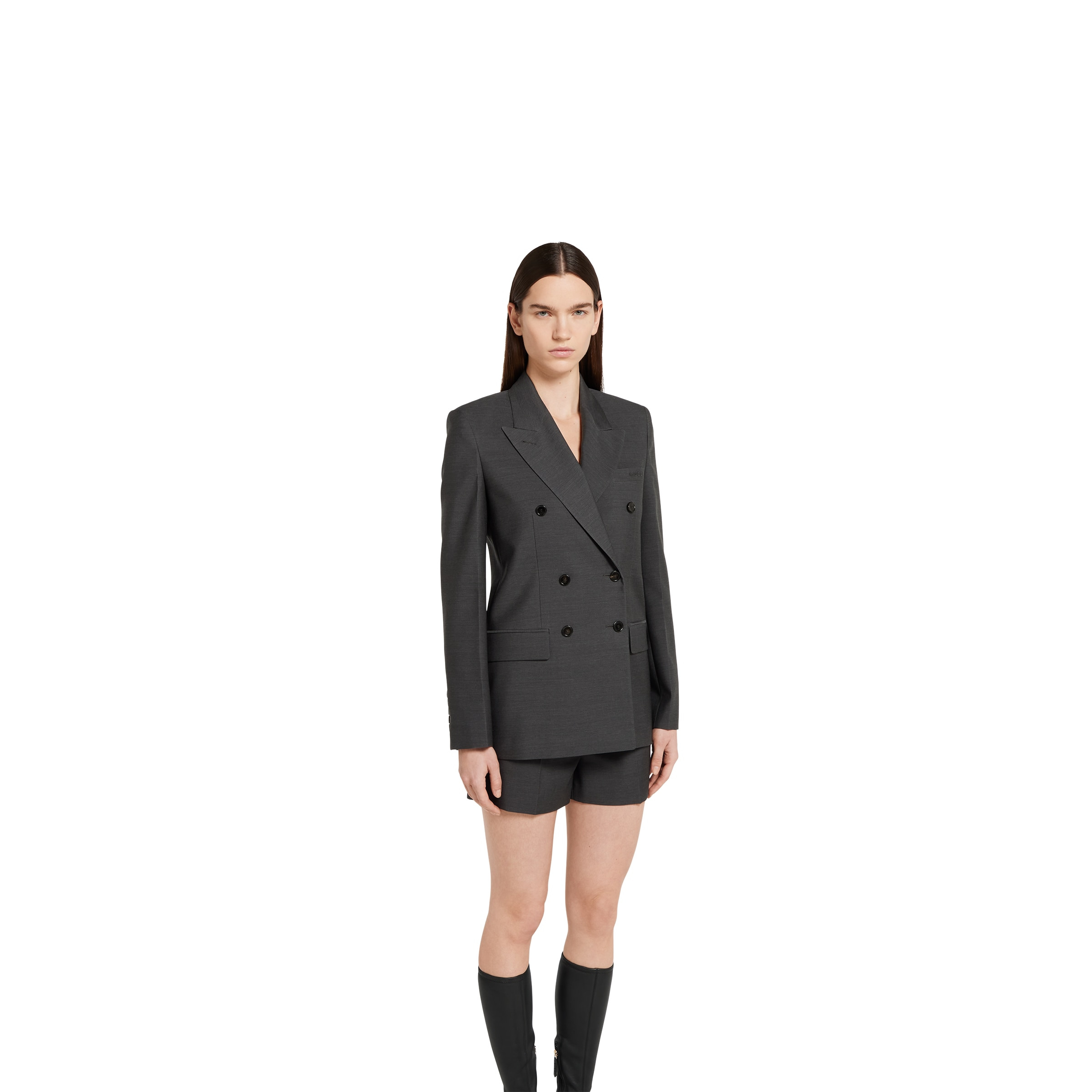 Wool double-breasted jacket - 3