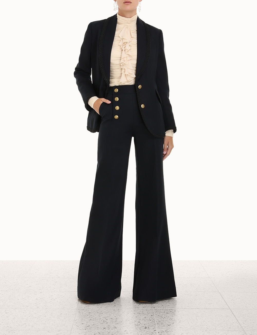 CELESTIAL SHAWL COLLAR BLAZER - 2