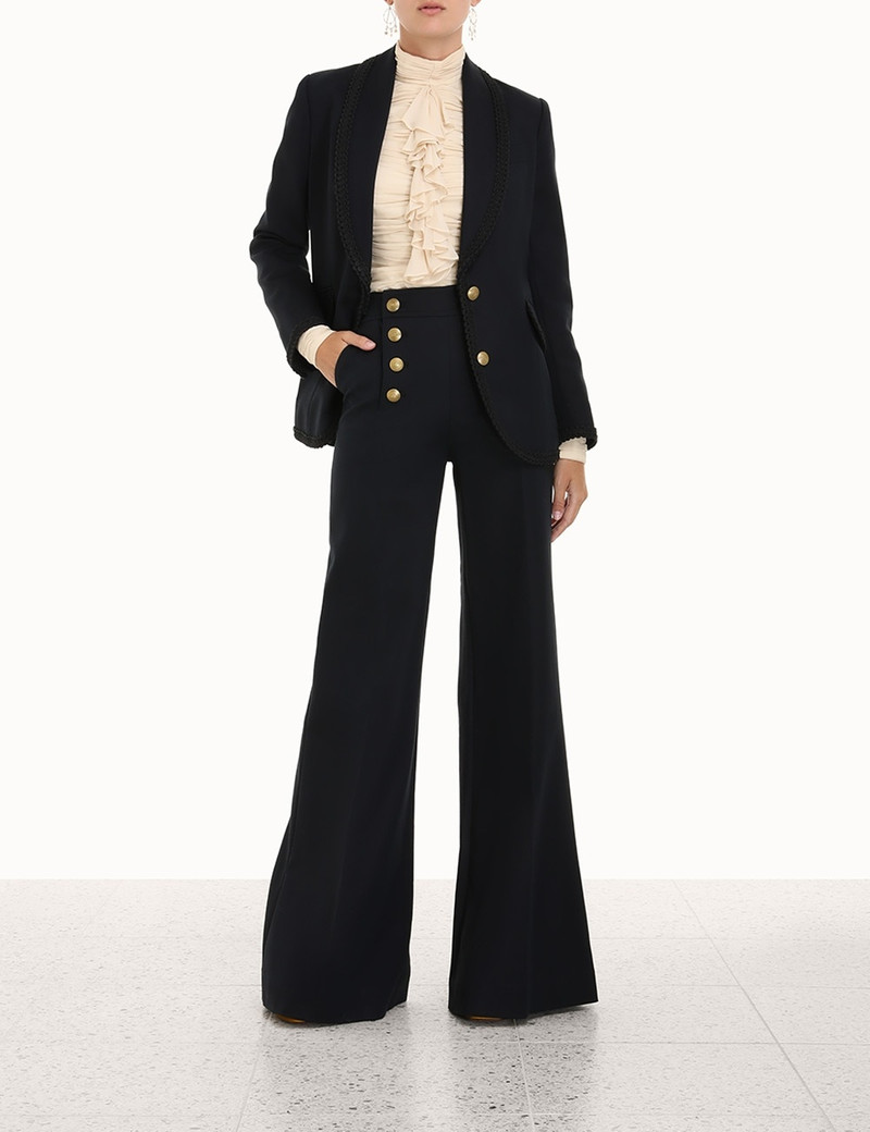 Zimmermann CELESTIAL SHAWL COLLAR BLAZER outlook