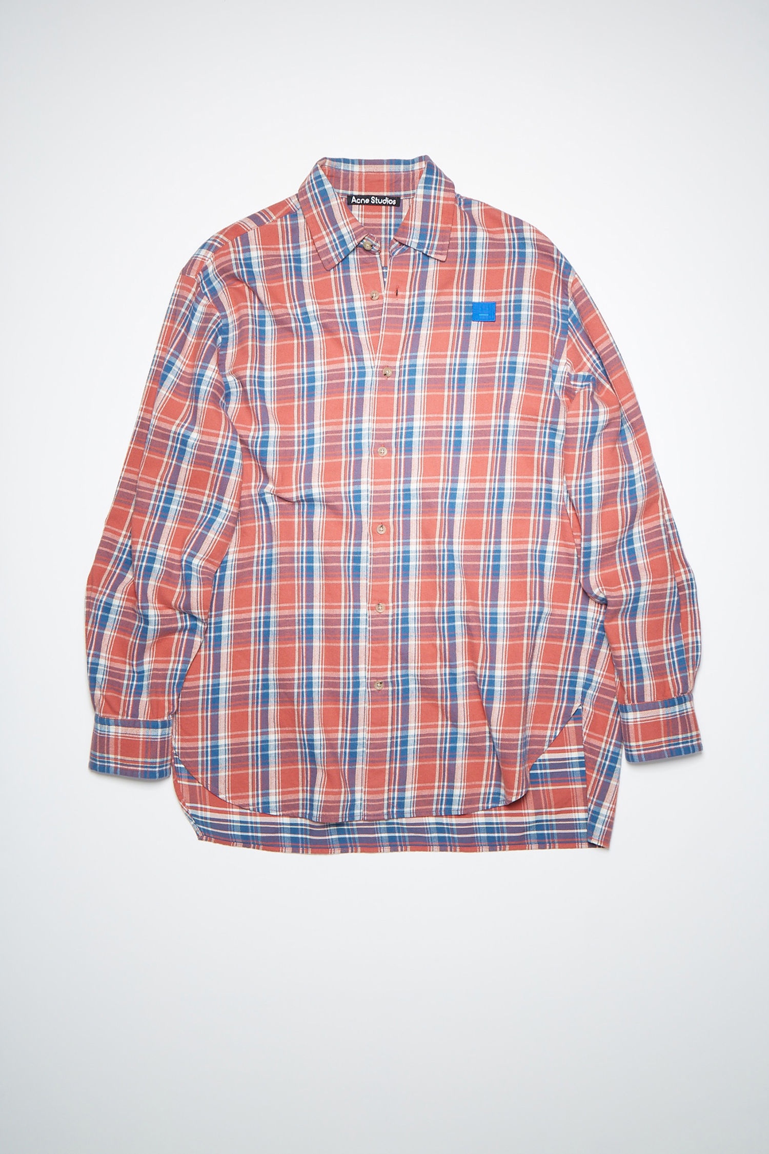 Flannel shirt - Pink/blue - 1