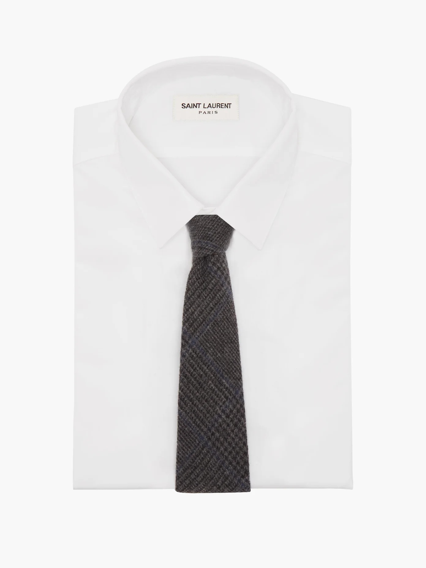 Checked cashmere tie - 2