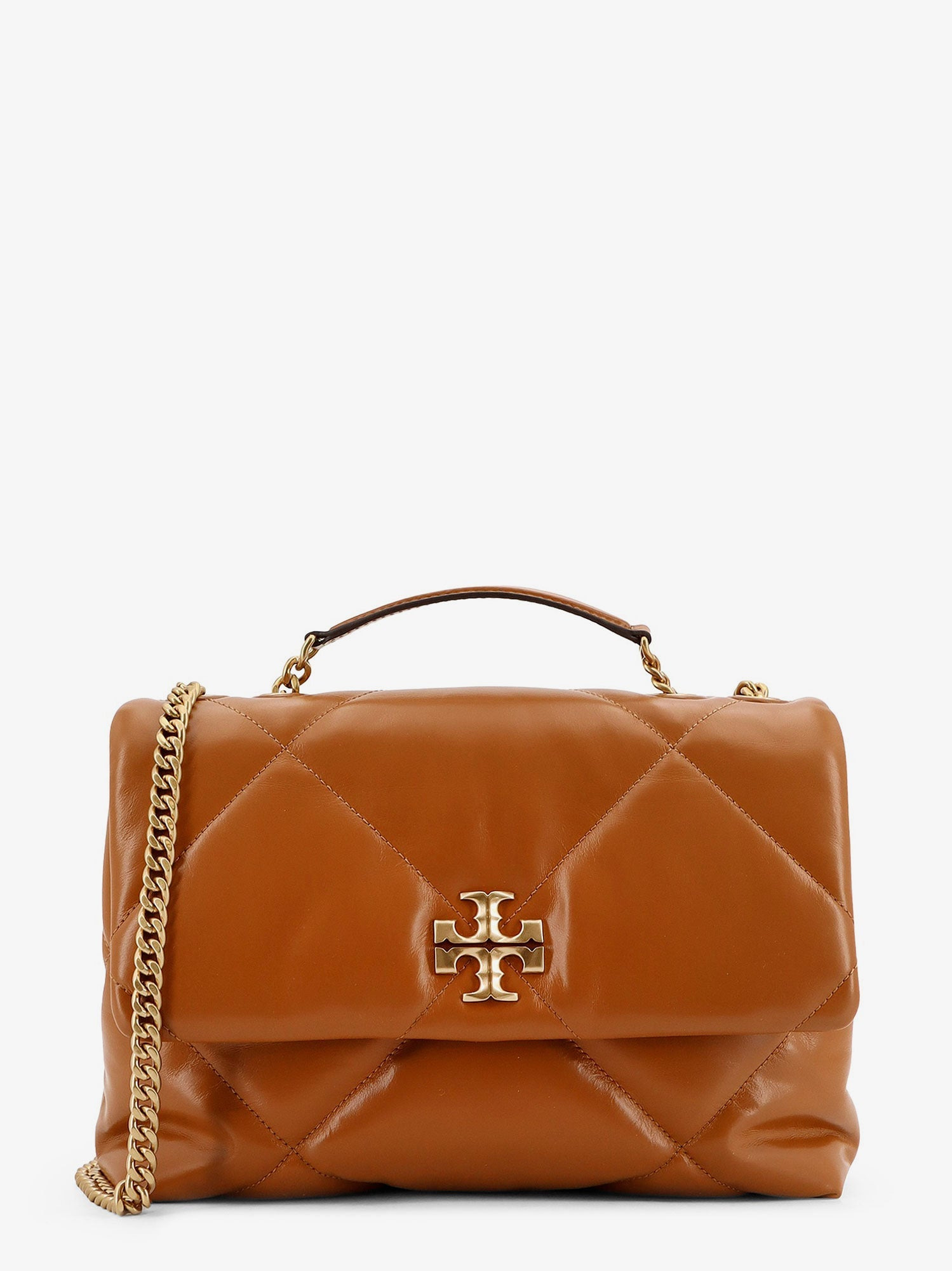 TORY BURCH - Tory Burch Kira Metelassé Leather Shoulder Bag - 1