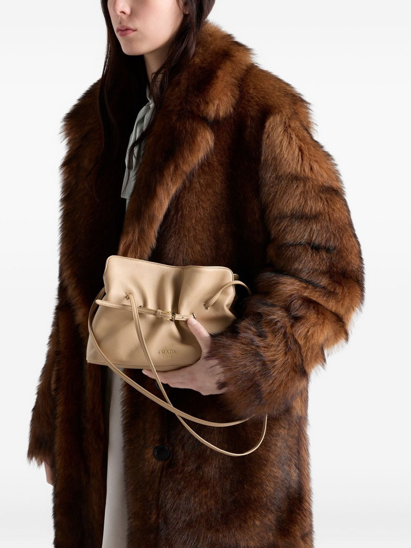 Prada small Dada leather tote bag outlook