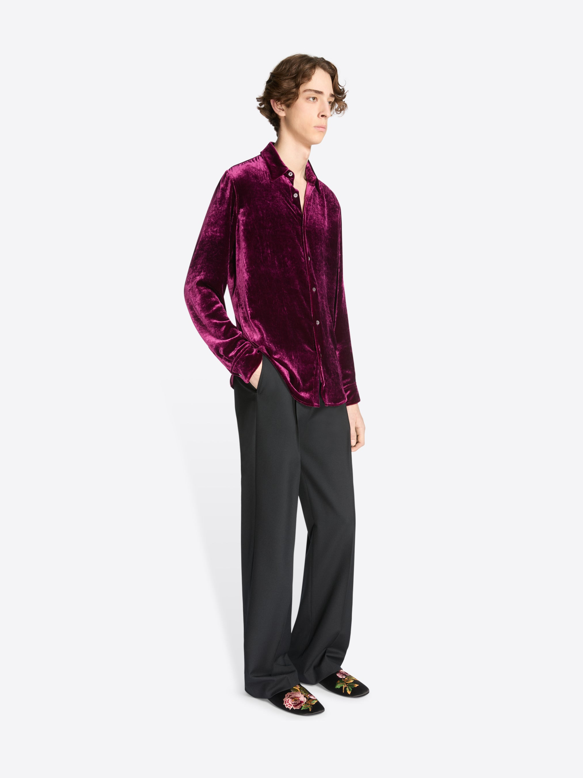 SILK VELVET SHIRT - 3