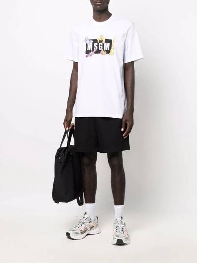 MSGM logo-print T-shirt outlook