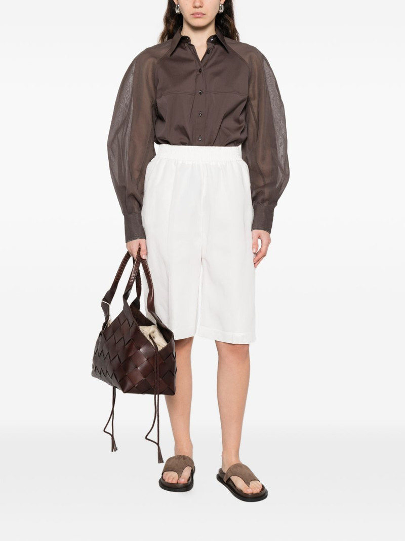 Brunello Cucinelli elasticated-waist knee-length shorts outlook