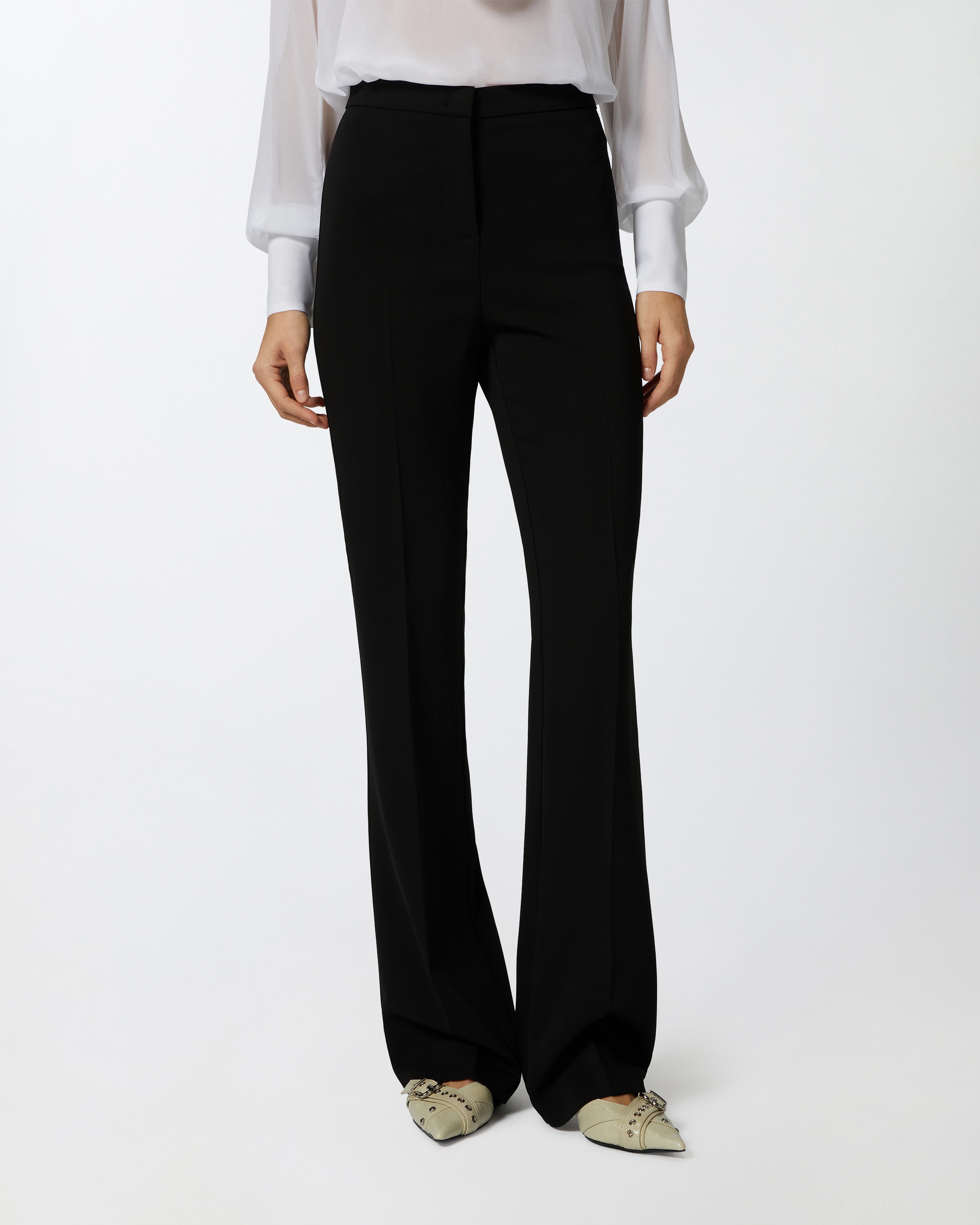 HIGH-WAIST TROUSERS IN TECHNICAL CADY - 3