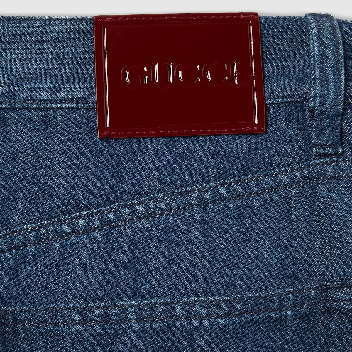 Straight fit denim pants - 7