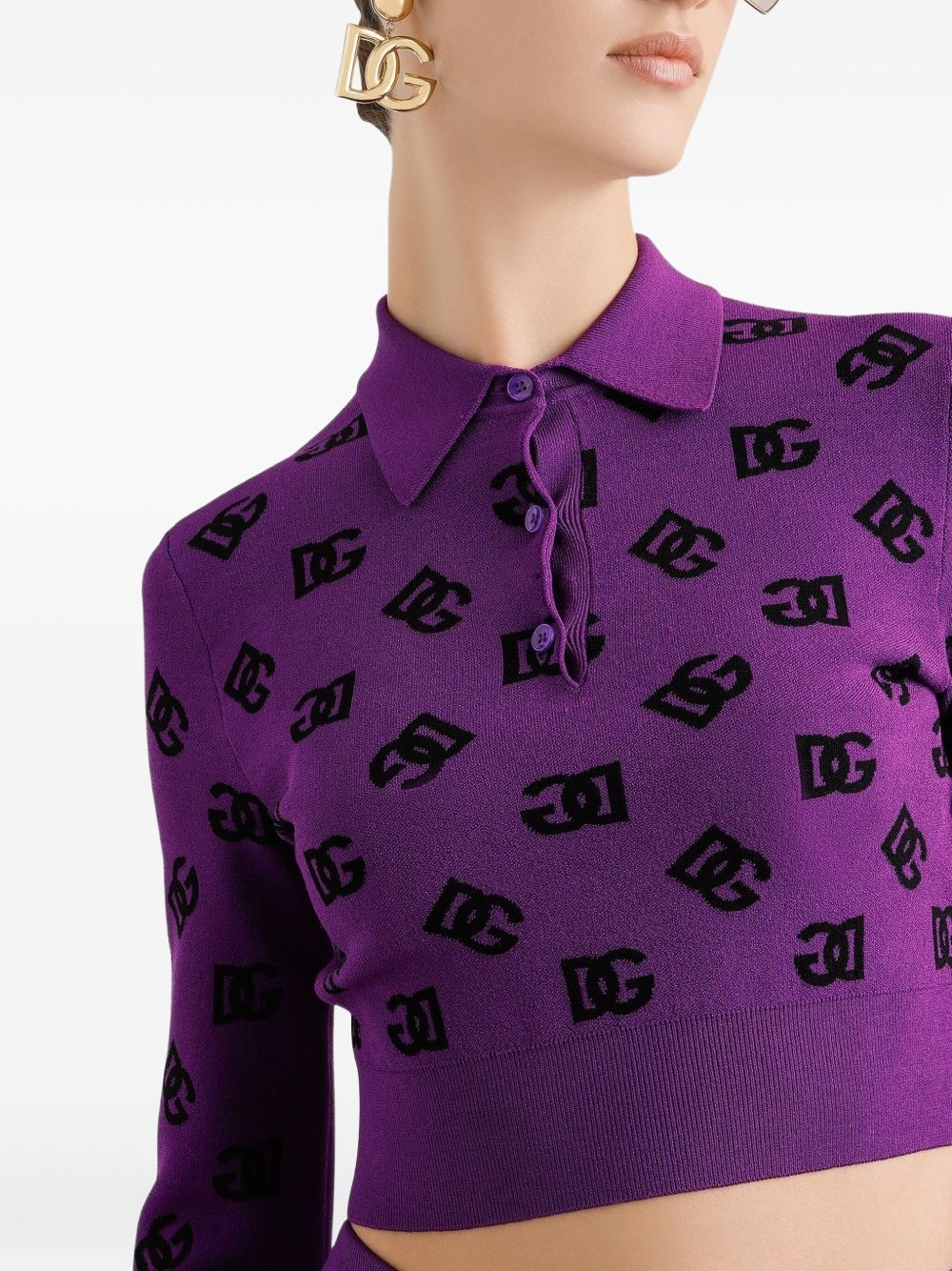 logo-motif polo top - 4