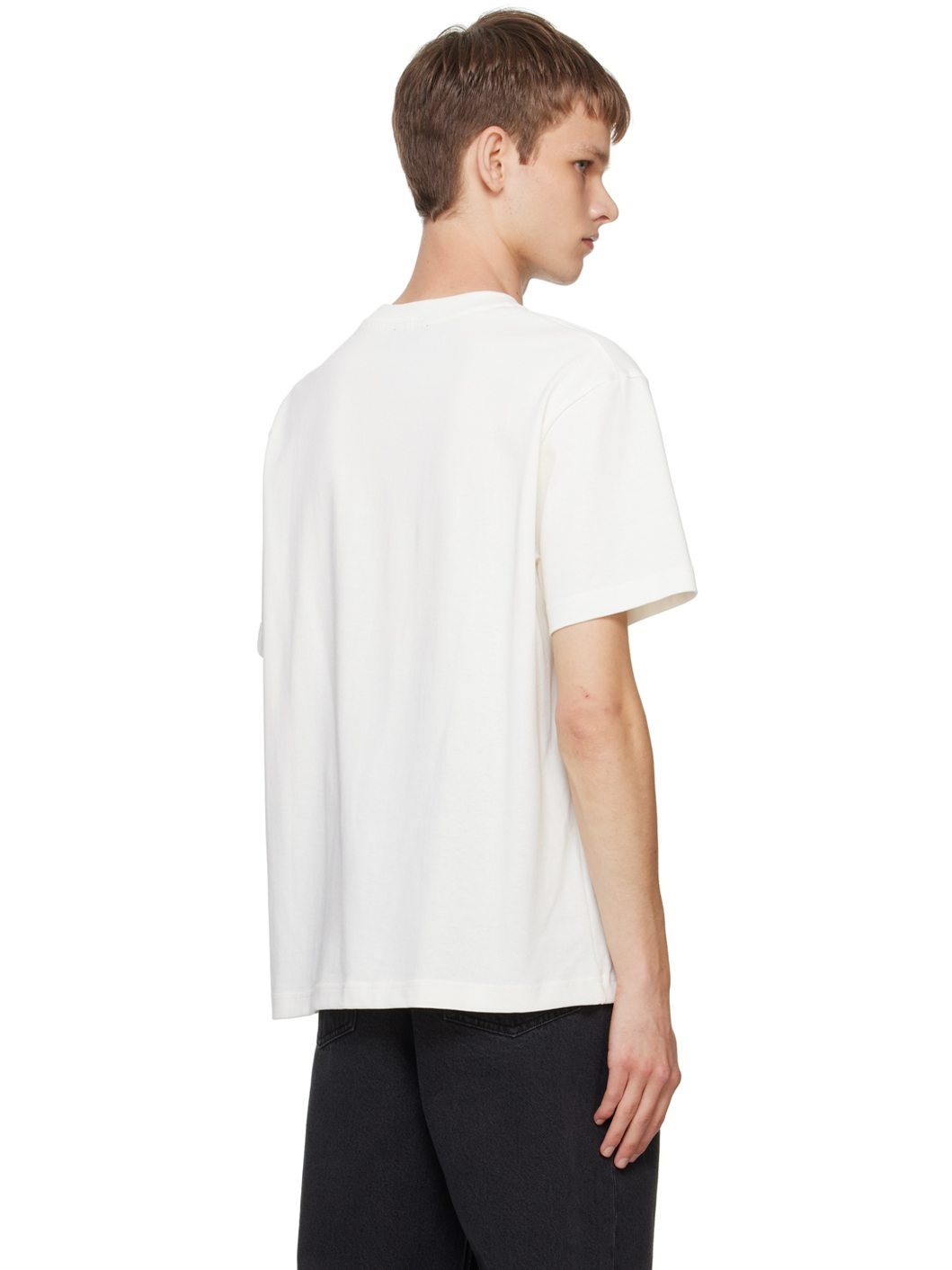 A.P.C. White Boxy Guitare Poignard T-Shirt | ssense | REVERSIBLE
