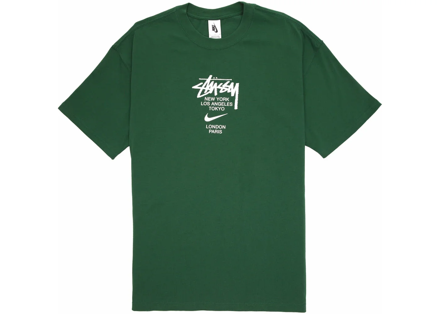 Nike x Stussy International T-shirt Green - 1
