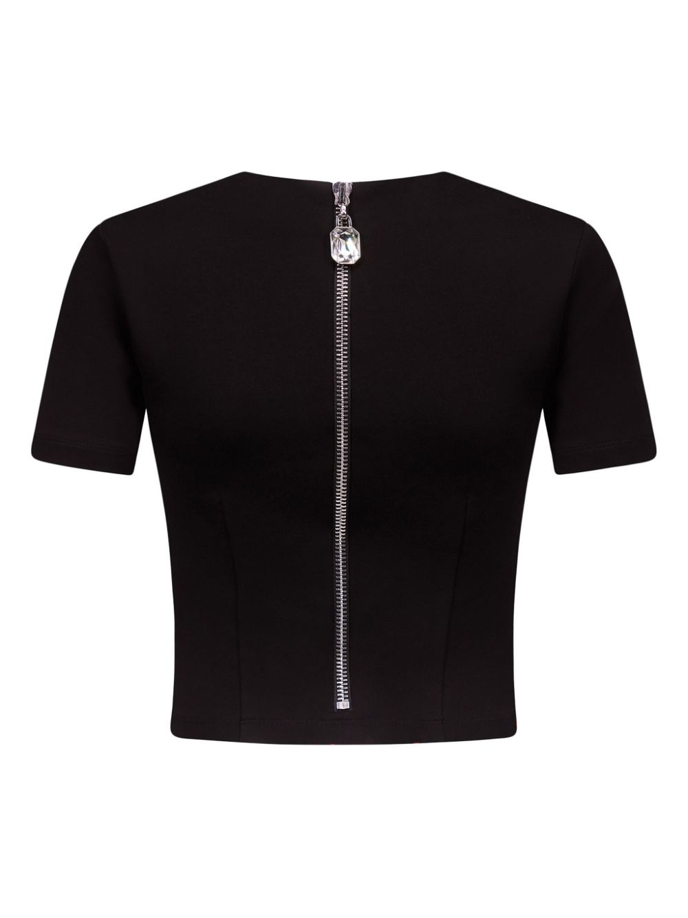 zip-detail T-shirt - 7