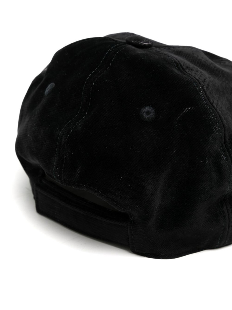 Stella McCartney 2001 logo-embroidered denim baseball cap outlook