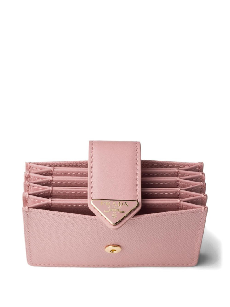 Saffiano and smooth leather card holder 3
