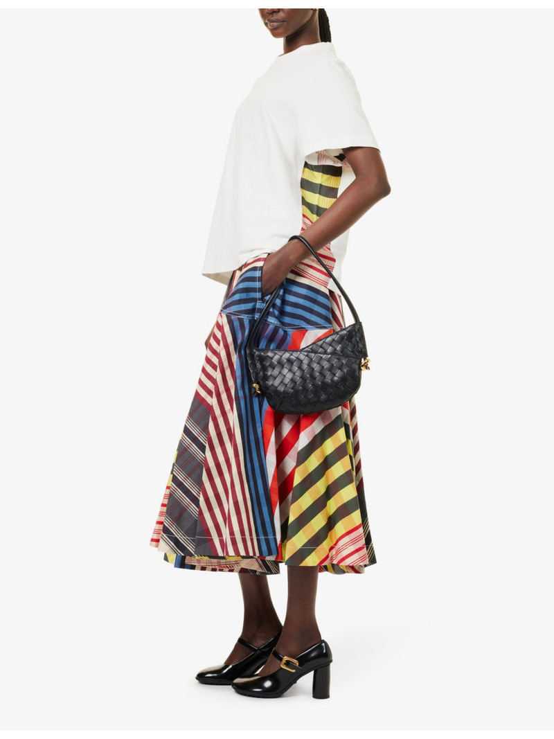 Bottega Veneta Round-neck contrast-panel cotton-jersey T-shirt outlook