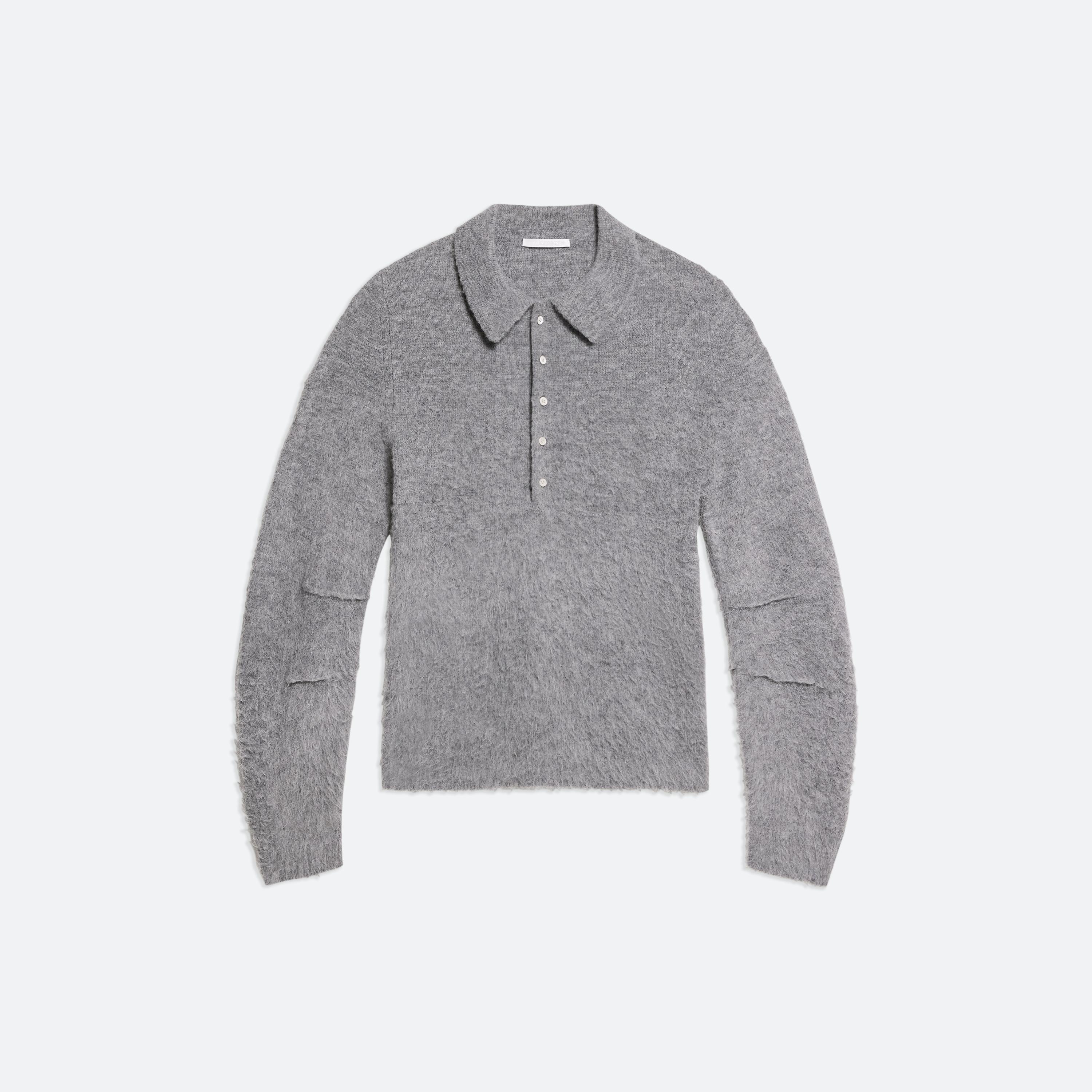 APEX BRUSHED POLO SWEATER - 1