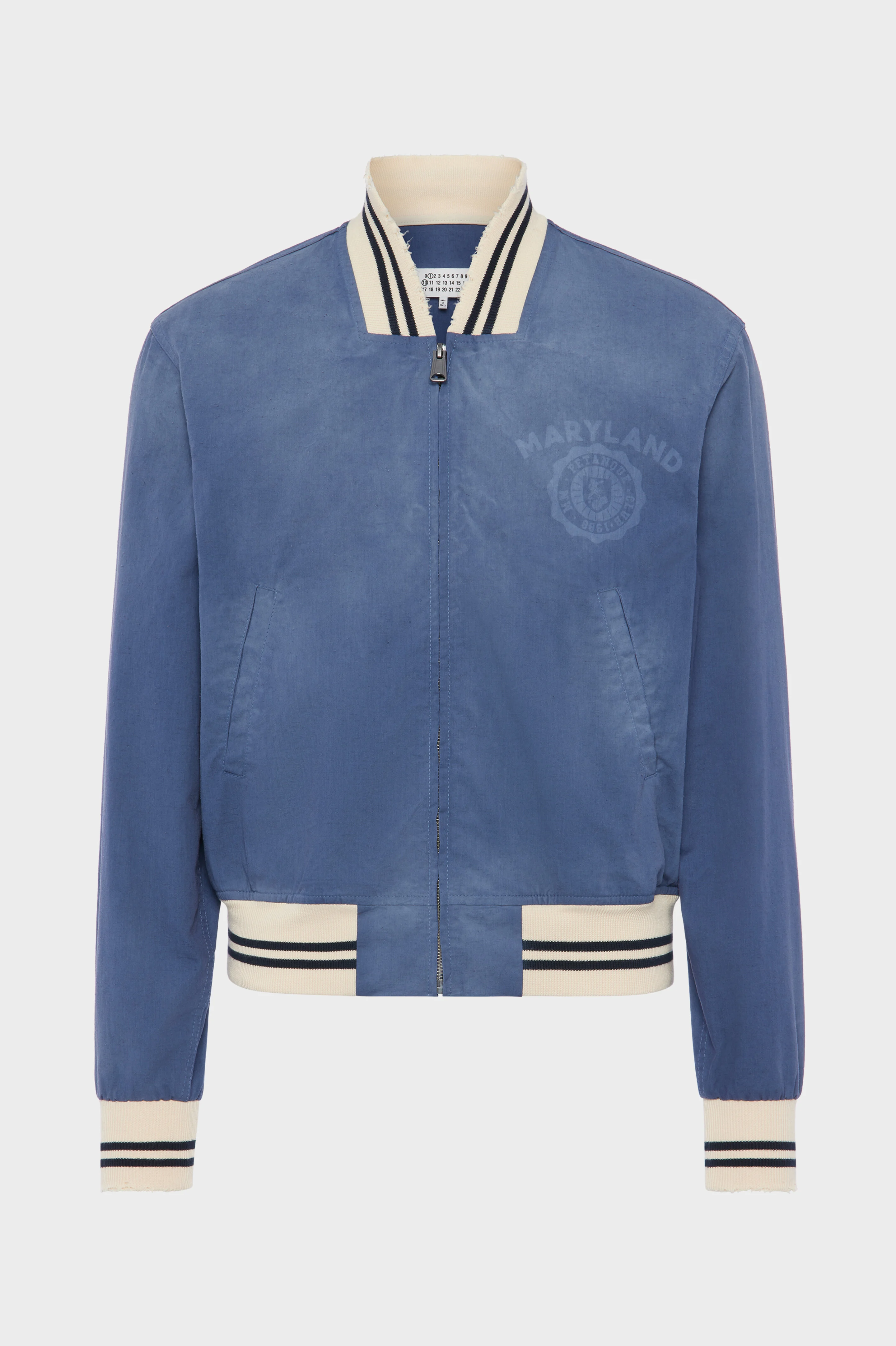 Denim varsity caban jacket - 1