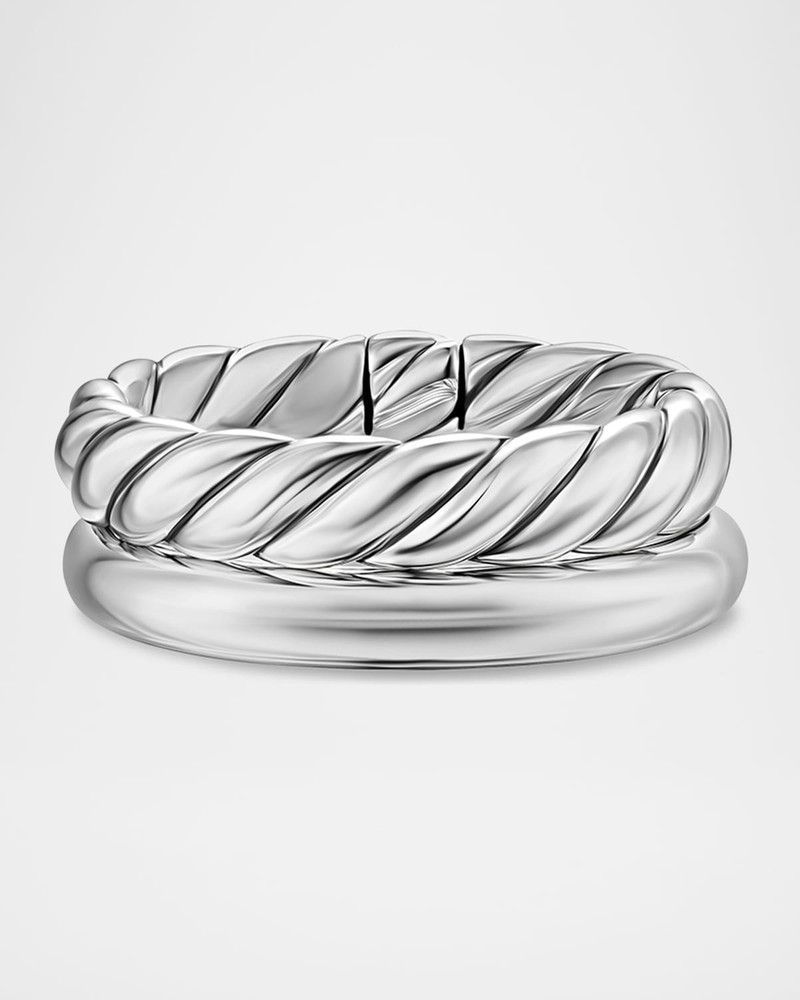 DY Mercer 2-Row Ring in Silver 1