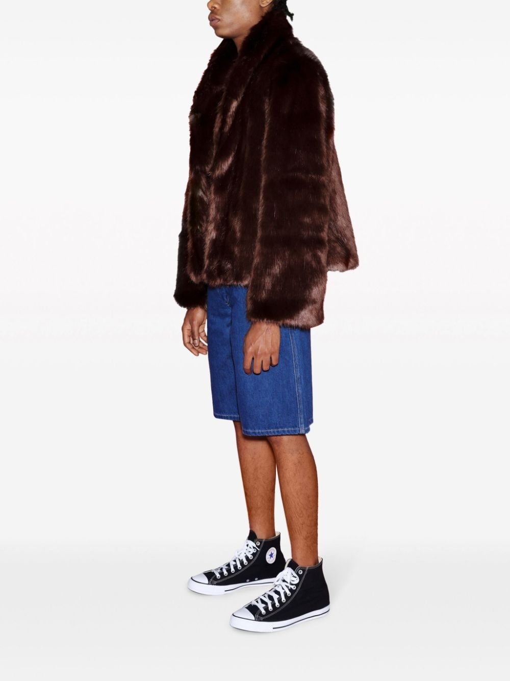 x Violet Getty faux-fur jacket - 4