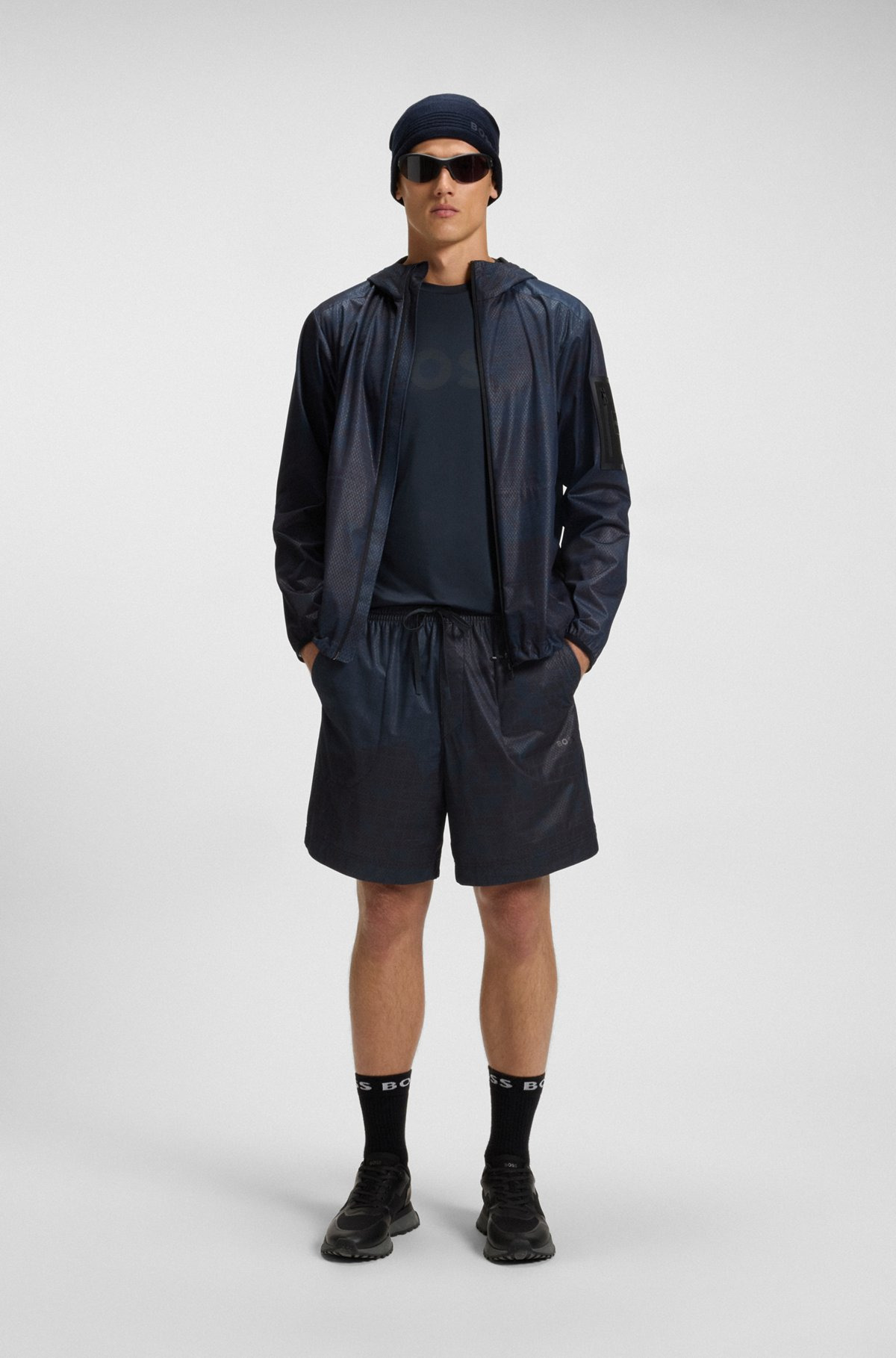 ACTIVE SHORTS WITH ALL-OVER PRINT - 3