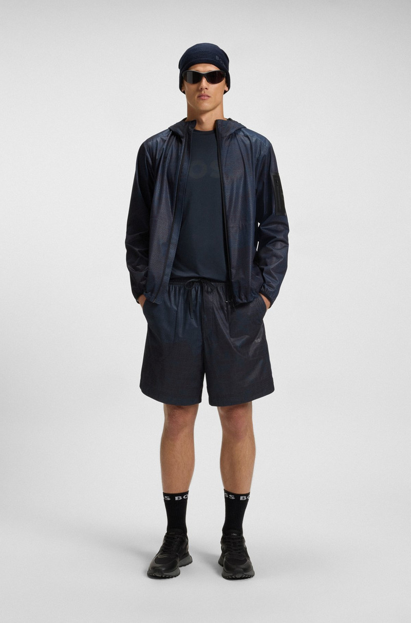 BOSS ACTIVE SHORTS WITH ALL-OVER PRINT outlook