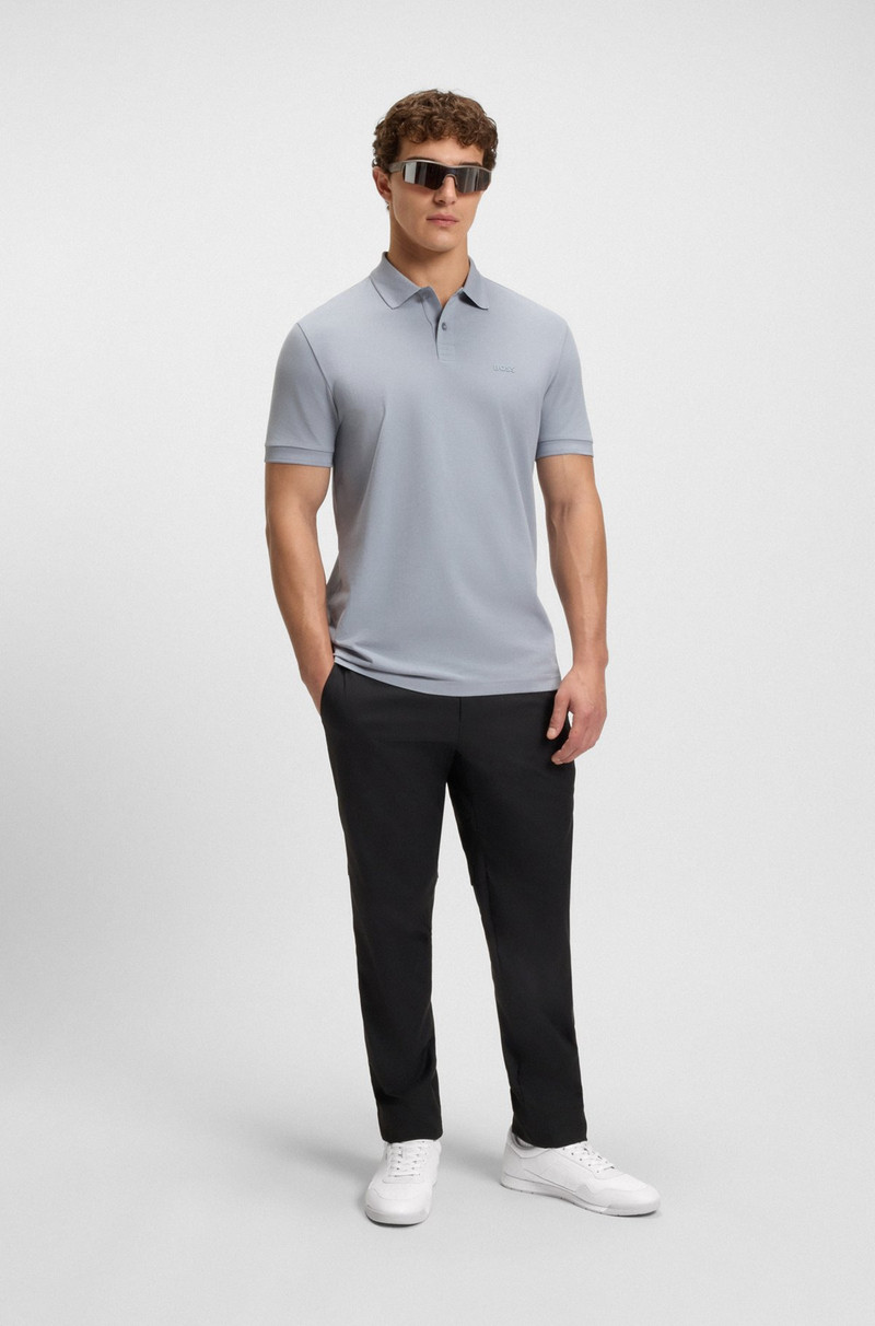 BOSS LEATHER TRAINERS WITH GOLD-TONE LOGO outlook