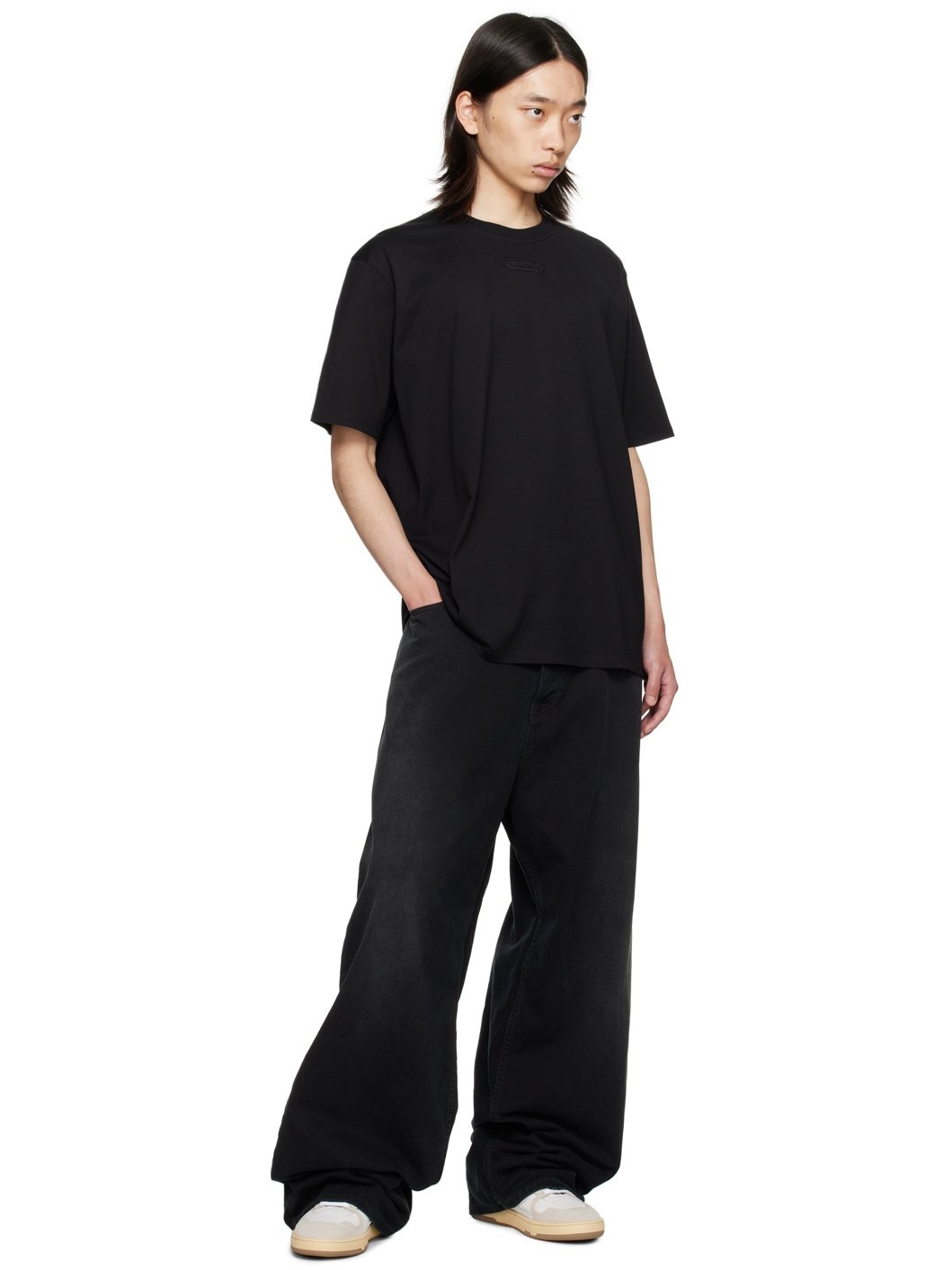 Black Logo Patch T-Shirt - 4