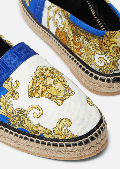 VERSACE Medusa Renaissance Print Espadrilles outlook