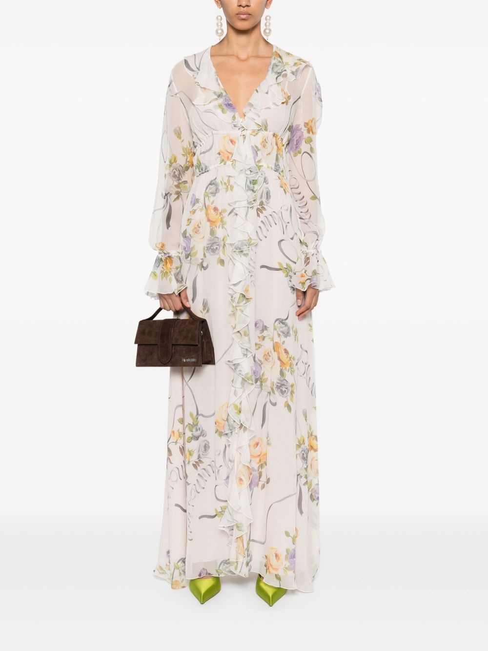 floral-print maxi dress - 2