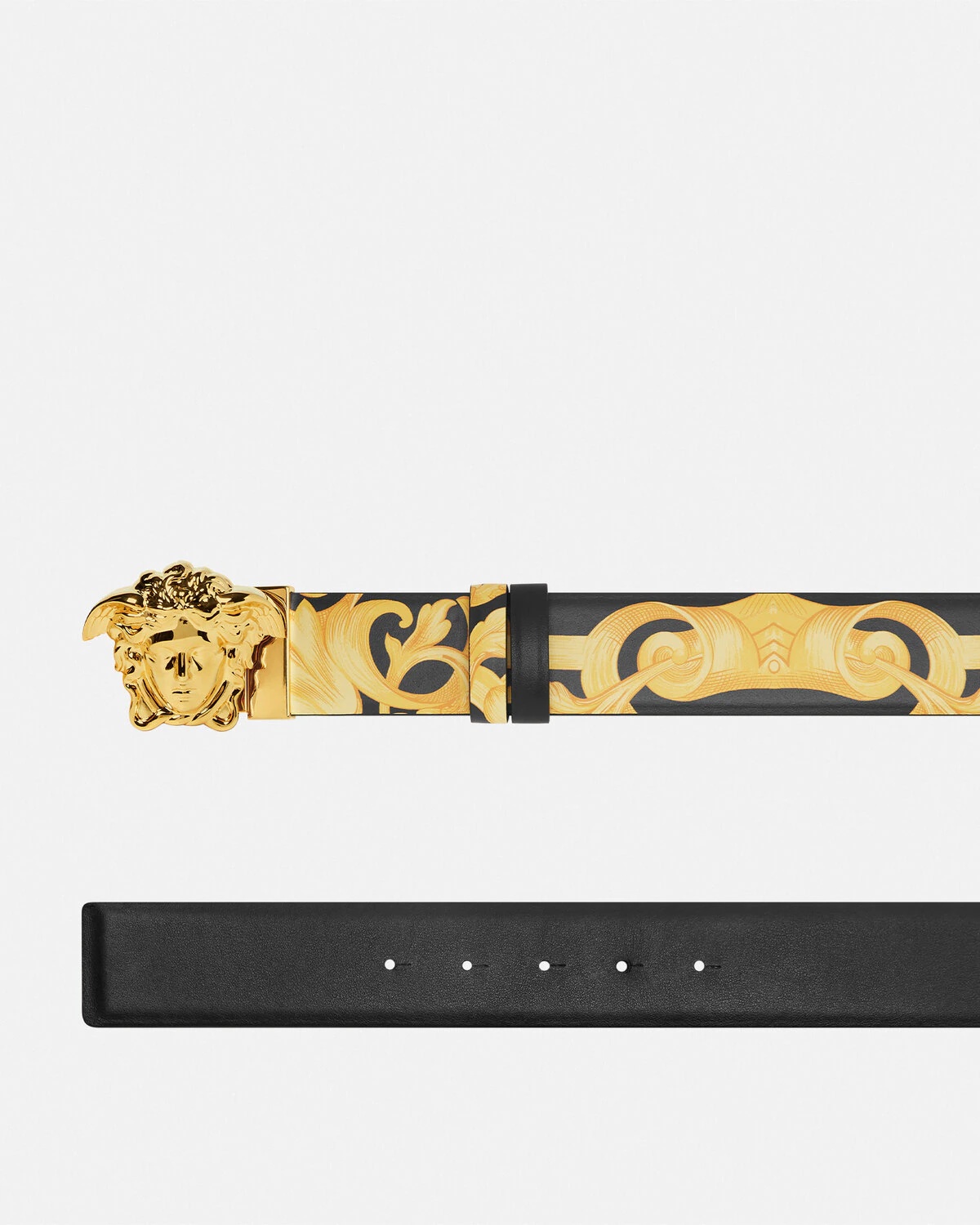La Medusa Reversible Leather Belt 1.6" - 2