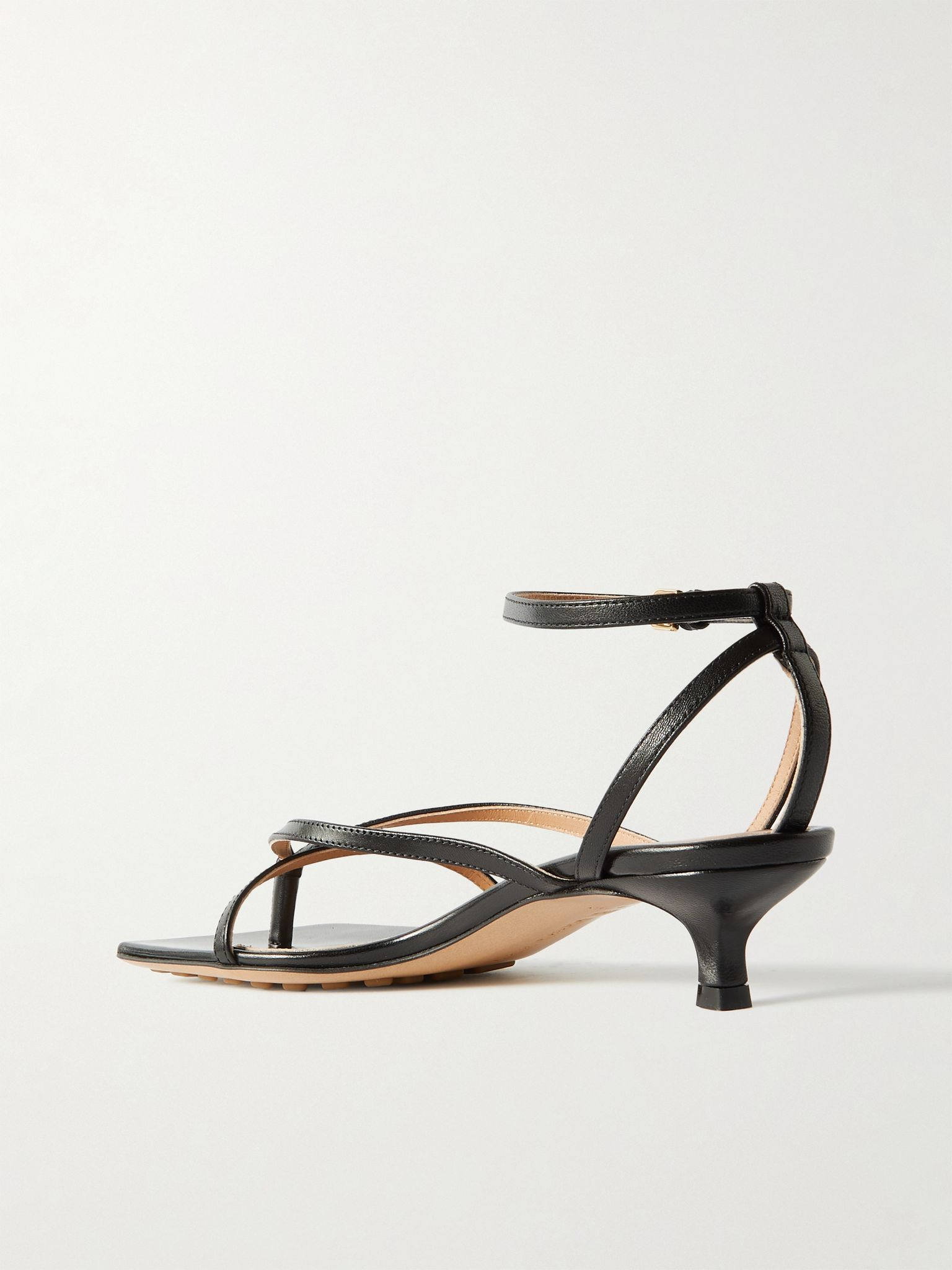 Leather sandals Black - 3