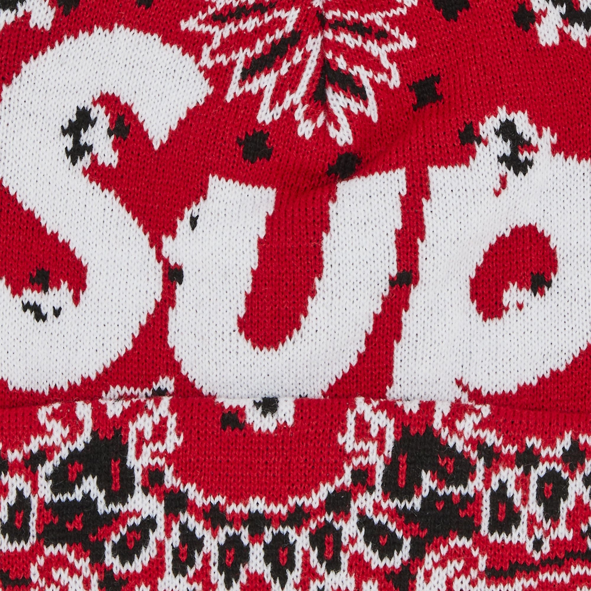 Supreme Bandana Big Logo Beanie 'Red' - 3