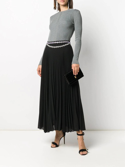 Alexander McQueen fine ribbed knit top outlook