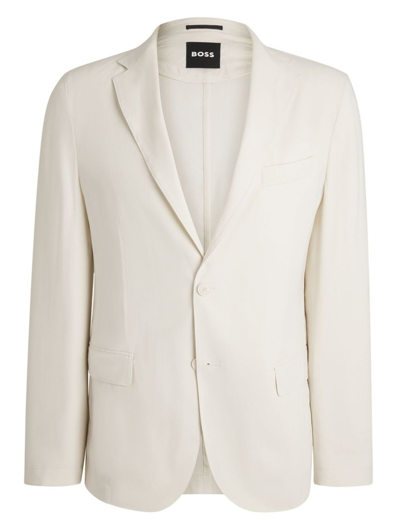 linen-blend blazer 1