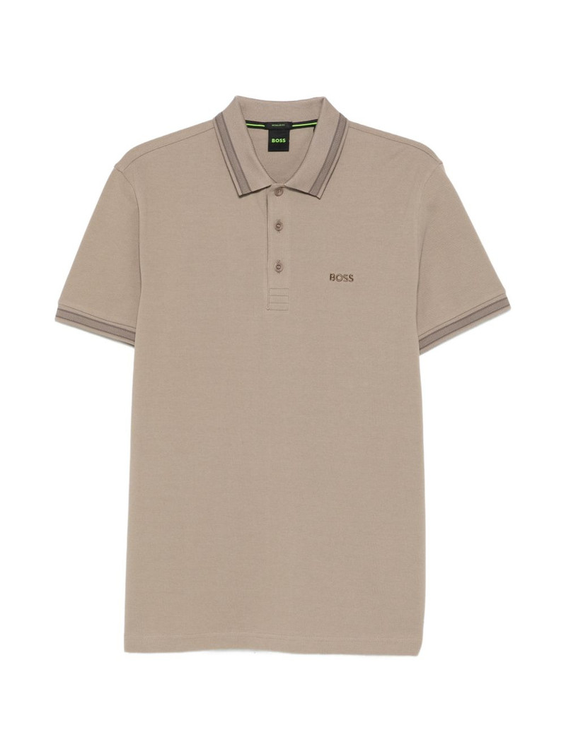 short-sleeve striped polo shirt 1