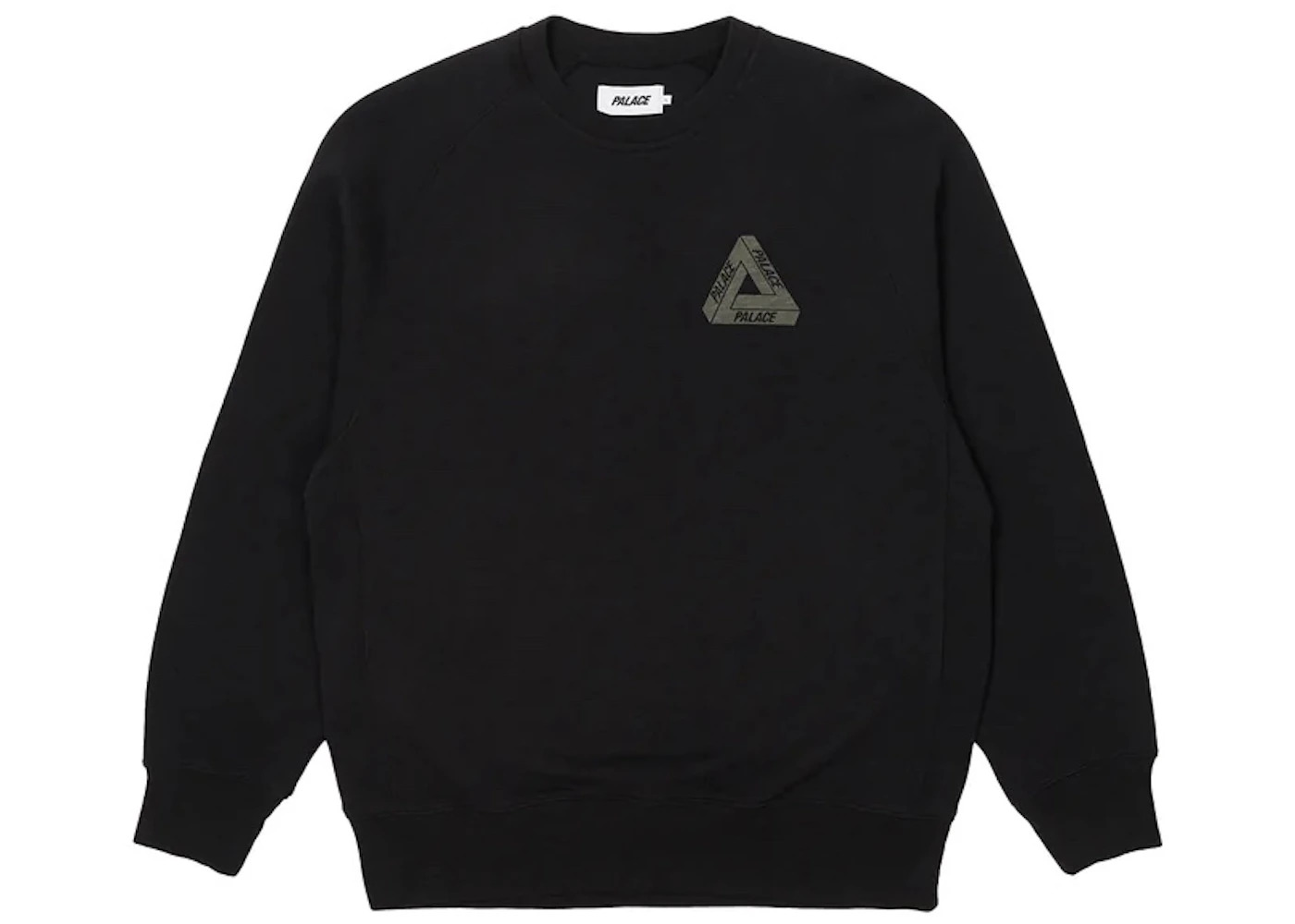Palace Tri-Ferg Slub Crew Black - 2
