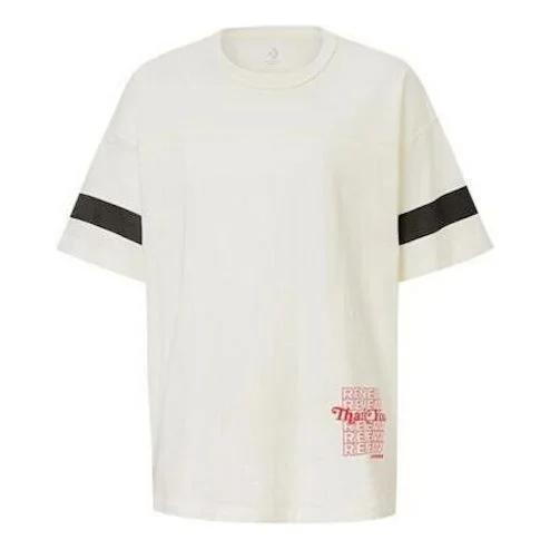 (WMNS) Converse Renew Alphabet Printing Short Sleeve White 10018928-A02 - 1