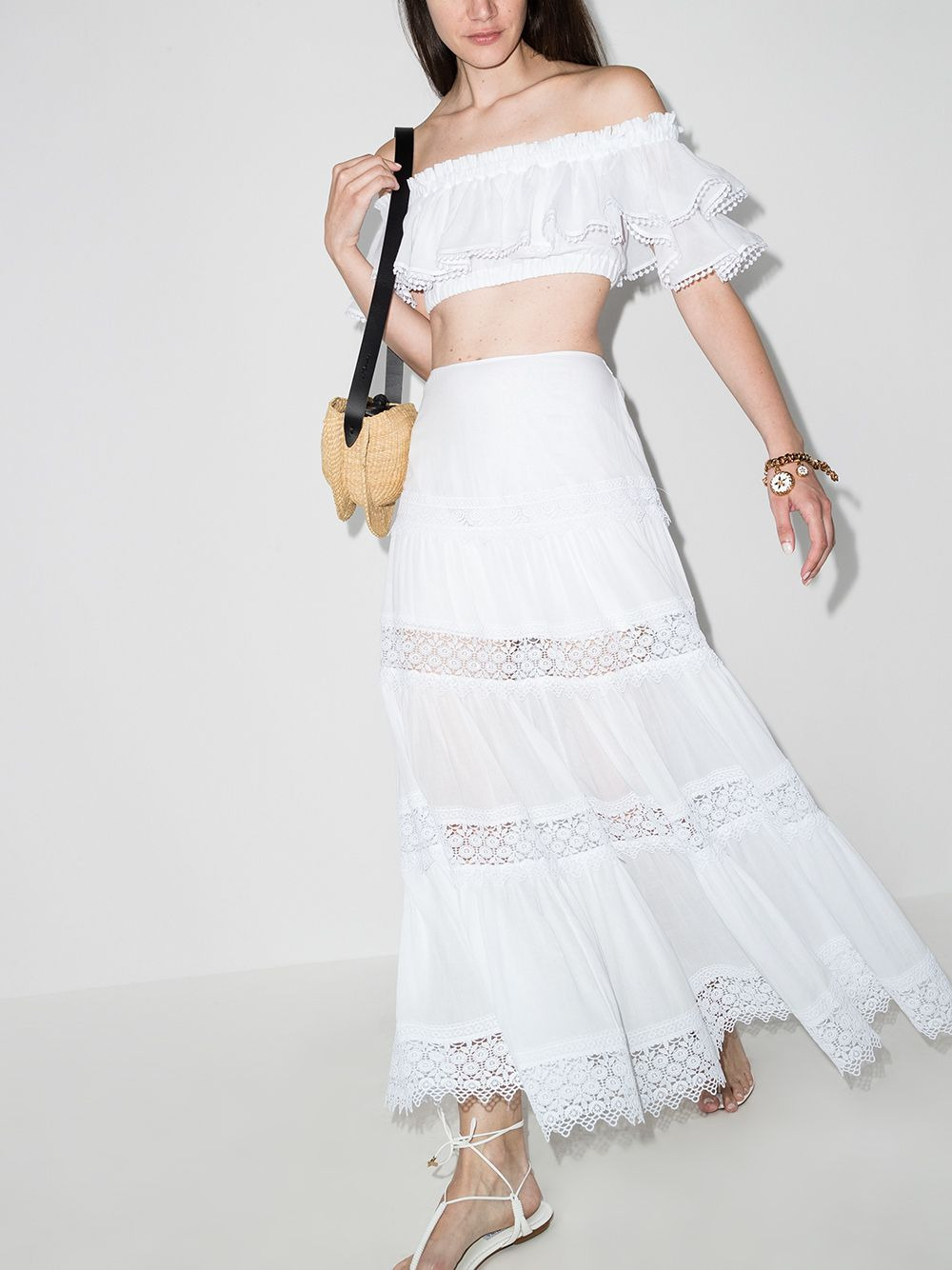 Cata off-shoulder crop top - 5