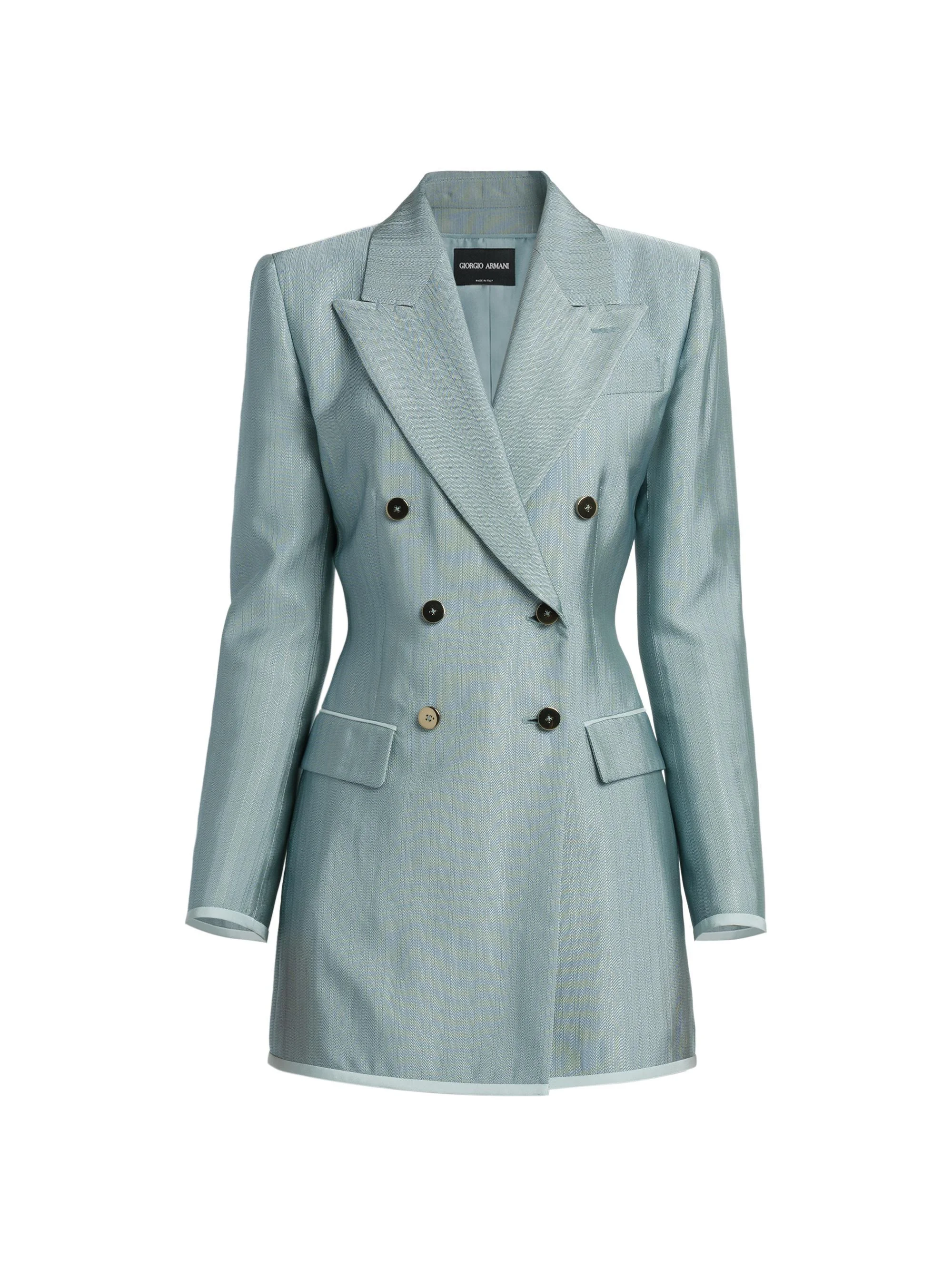 Women's Double-Breasted Jacket - Quarry - 1