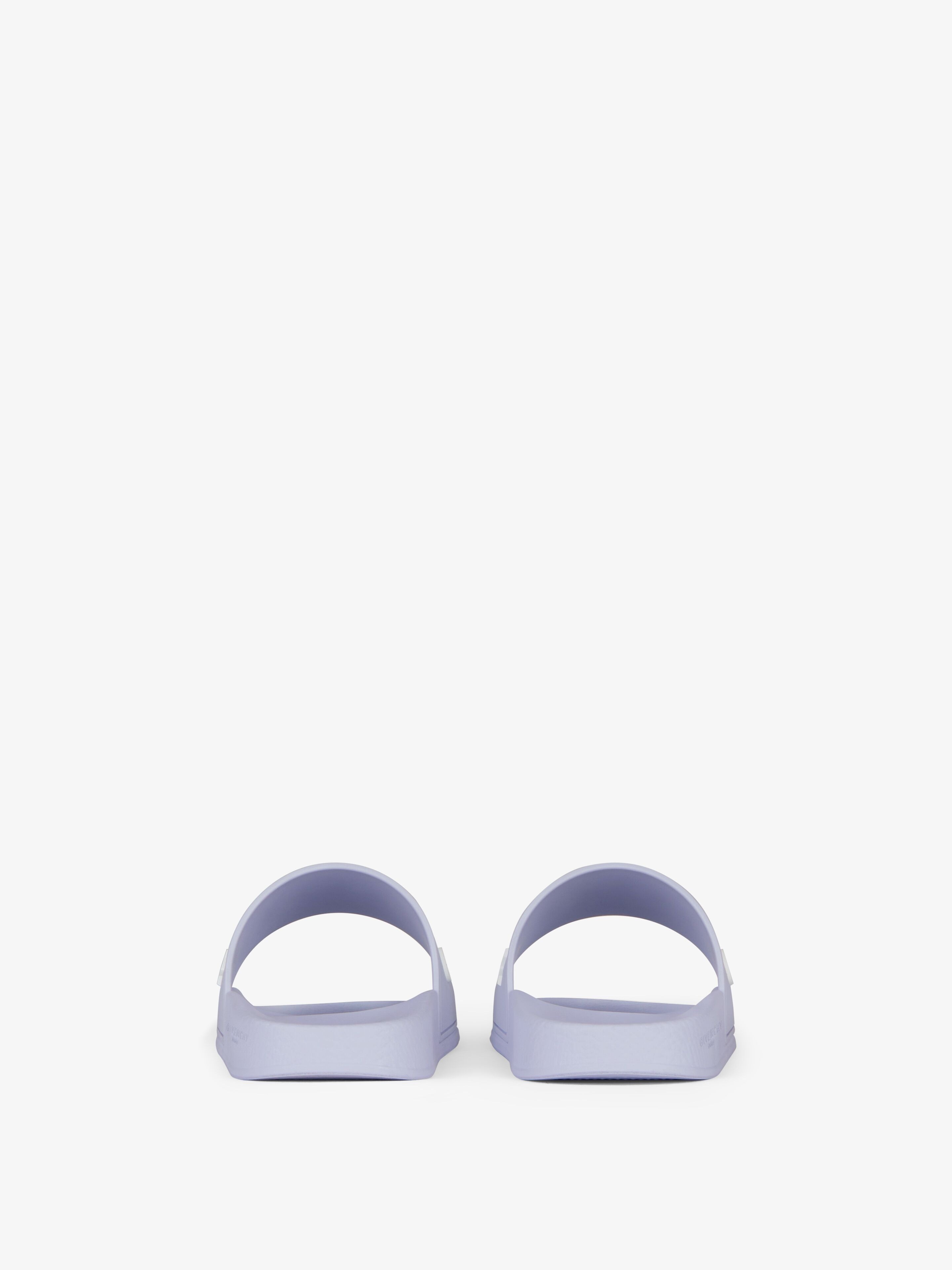SLIDE FLAT SANDALS IN RUBBER - 7