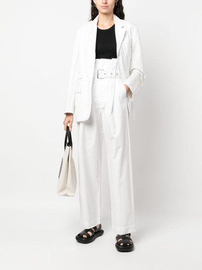 Plan C belted wide-leg trousers outlook