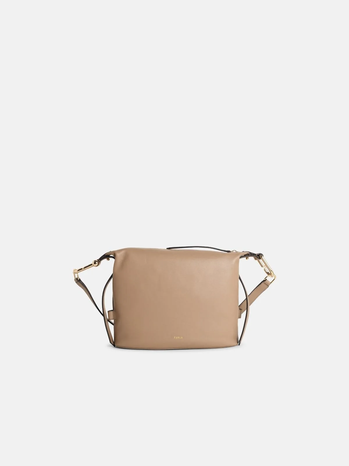 'NUVOLA M' 'GREIGE' LEATHER BAG - 1