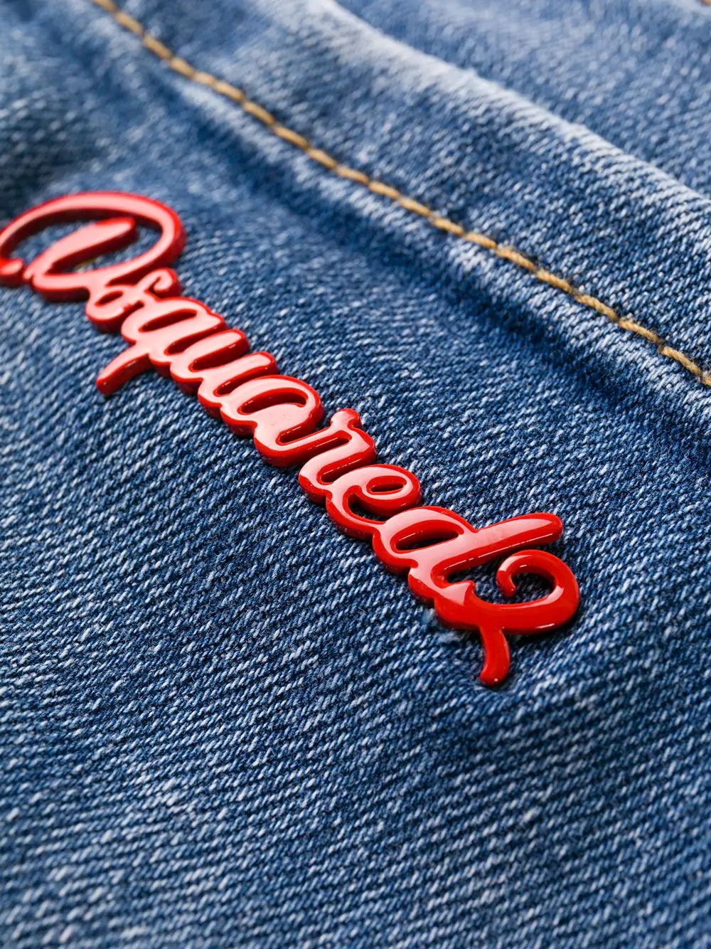 Twiggy embroidered logo jeans - 6