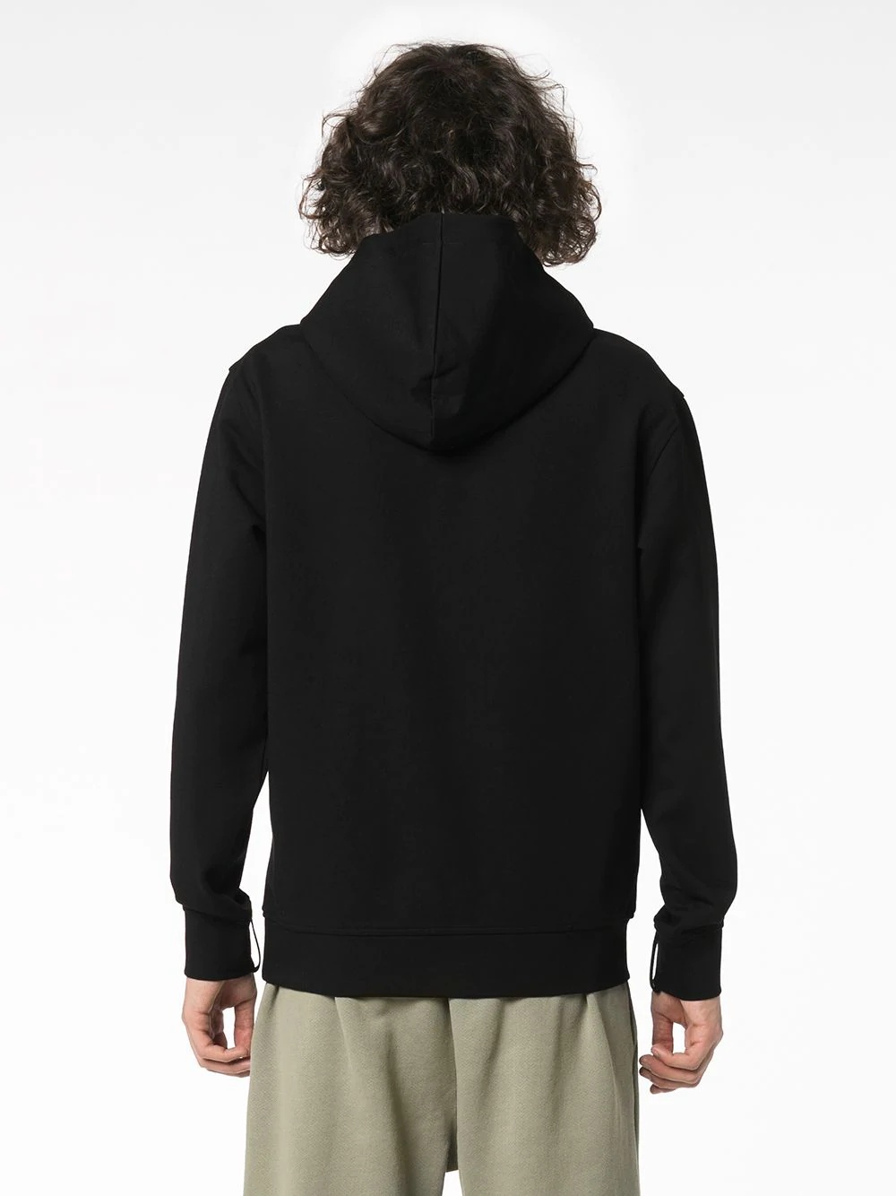 metal clip drawstring hoodie - 4